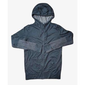 Nike Dri-Fit Women's S Black Textured Athletic Knit Track Jacket Zip Hooded